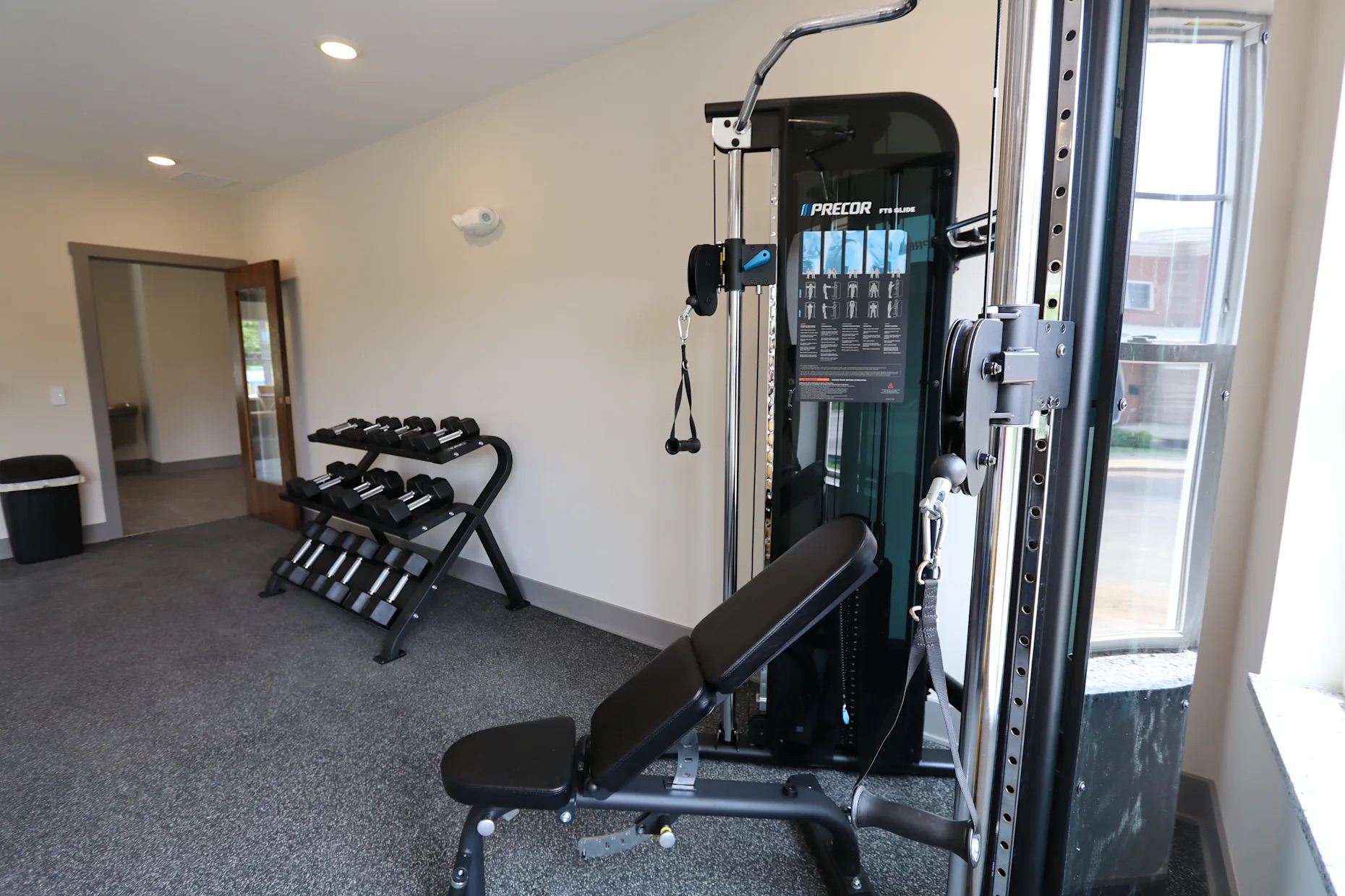 Fitness cable machine at Mona Shores Flats